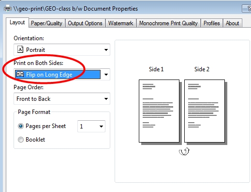 print properties dialog box