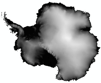 Clipped elevation grid