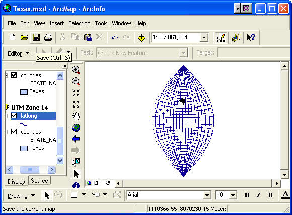 ... State Mapping System using the Lambert Conformal Conic projection