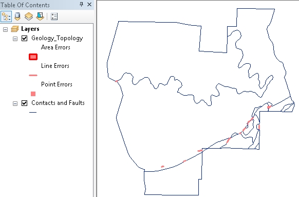 Topology errors in ArcMap