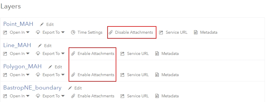Enabling Attachments