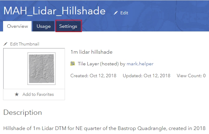 View Details Lidar hillshade