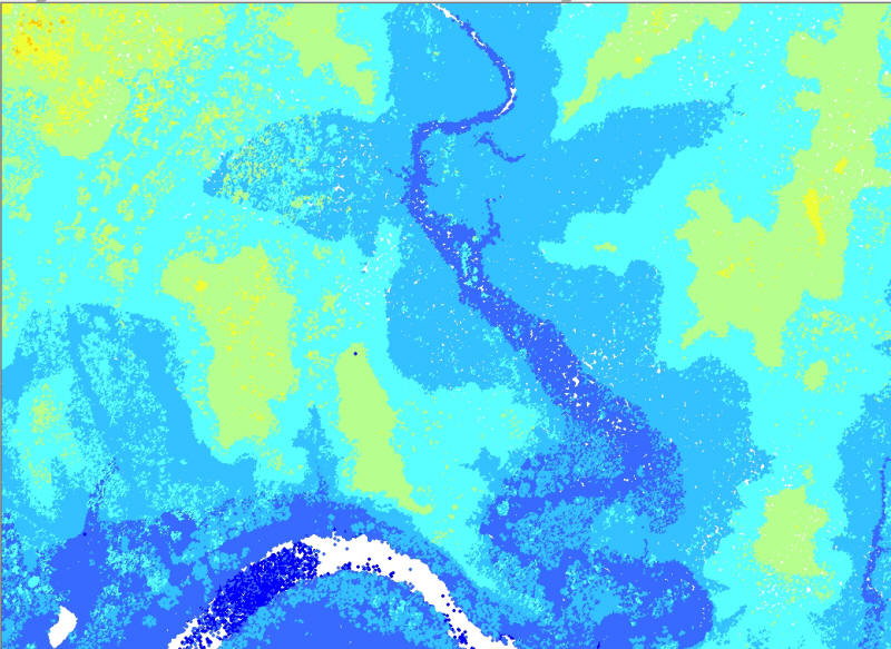 Point Cloud Upper Left corner of Lower Right tile