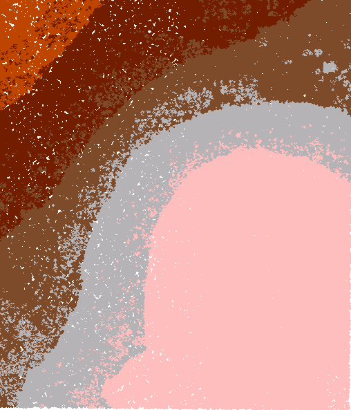 Point cloud, lower left corner