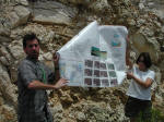 Dr. Banner on the orgin of carbonate breccias, '02.  Laura Net photo.