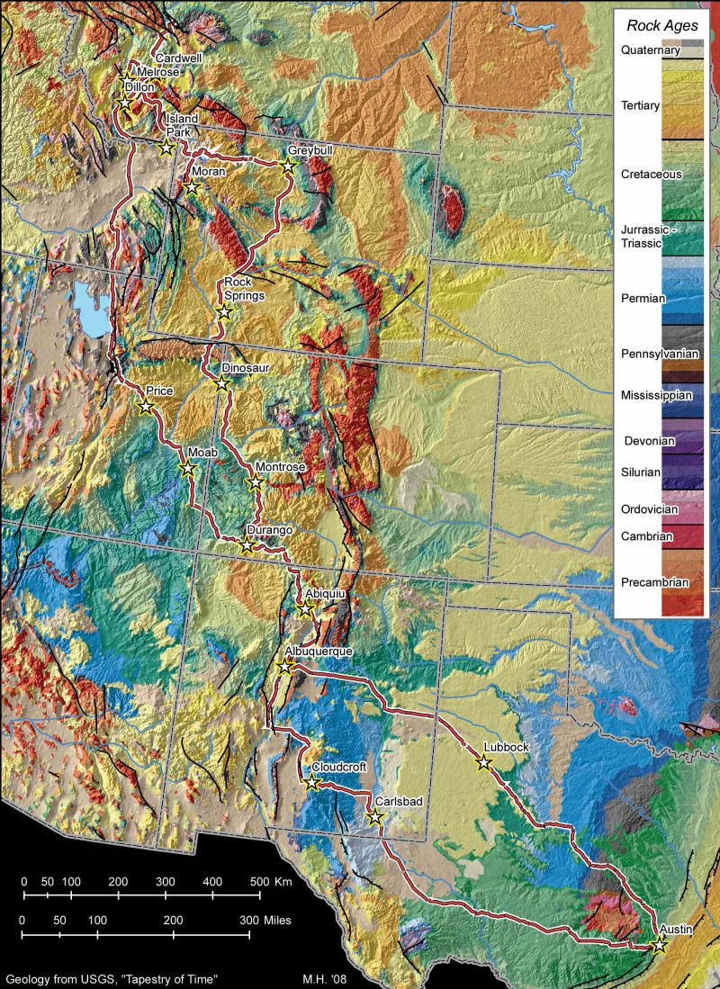 2008 travel route