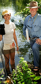 Kim Nguyen, B.S. '06, and Dr. Jack Sharp