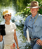 Kim Nguyen, B.S. '06, and Dr. Jack Sharp
