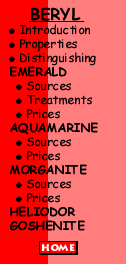 Beryl (Emerald, Aquamarine and others) Notes, University of Texas at Austin